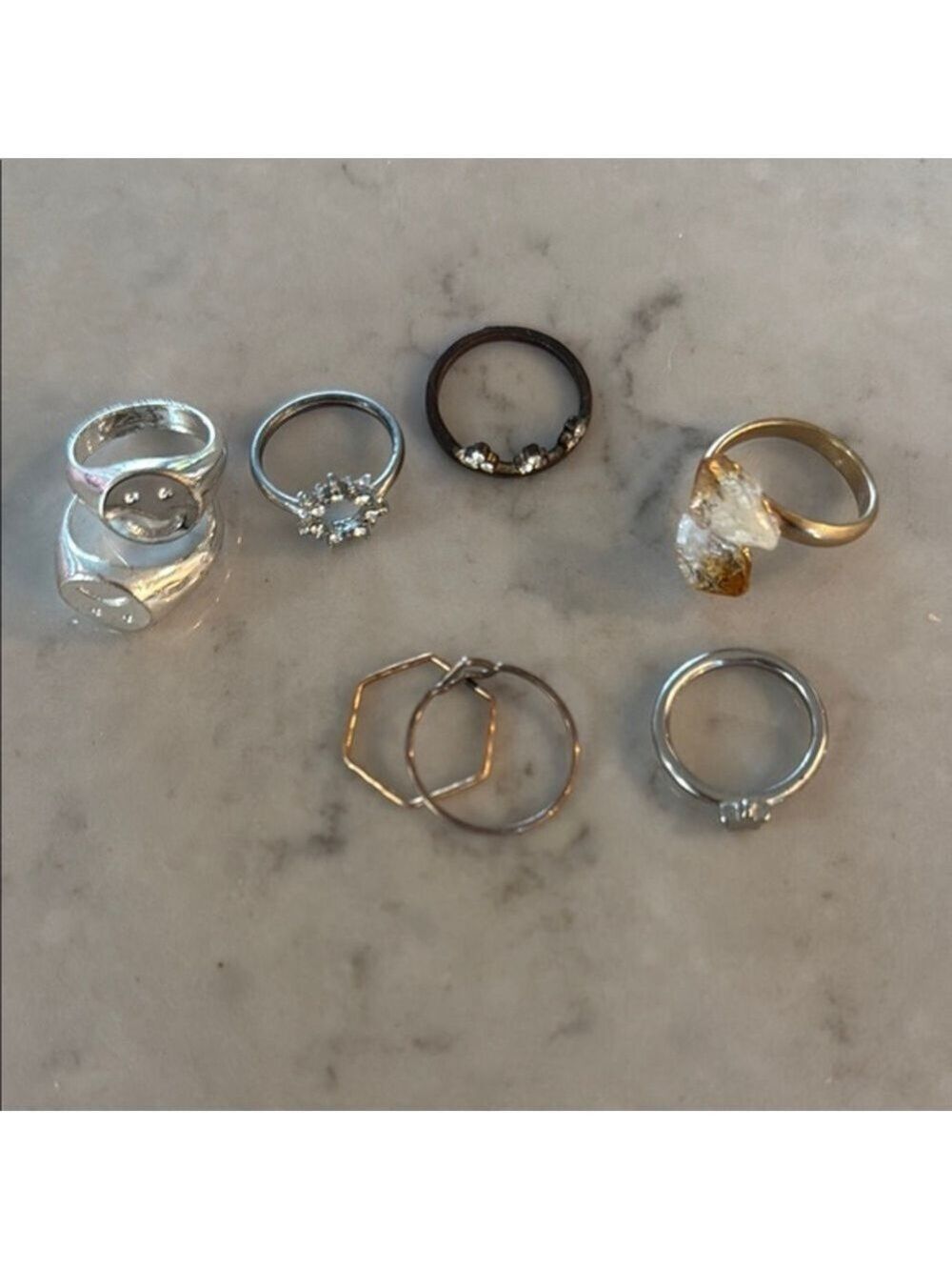 Mixed Metal Ring Set Teen